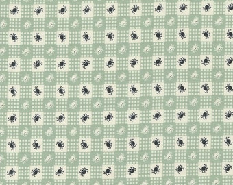 Owl O Ween Gingham Spider Gobblin 31194 15 by Urban Chiks-Moda- 1 YARD