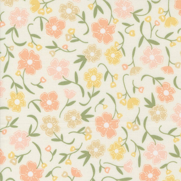 Flower Girl Flower Fields Porcelain 31730 11  by Heather Briggs- Moda- 1/2 Yard