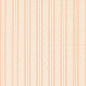 May include: A peach-colored fabric with thin white stripes. The fabric has a subtle texture.