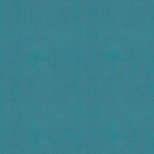 May include: Solid teal fabric with a subtle woven texture. The color is a vibrant, medium shade of blue-green, reminiscent of the ocean. The fabric appears to be a medium weight, suitable for various sewing projects.
