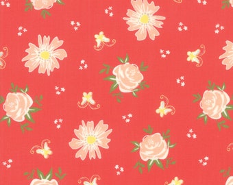 Harper's Garden, Modern Floral Rose, 37570.15, Color Geranium Red