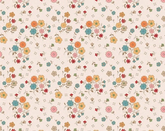 Autumn Floral C14650-LATTE by Lori Holt for Riley Blake Designs- 1/2 Yard