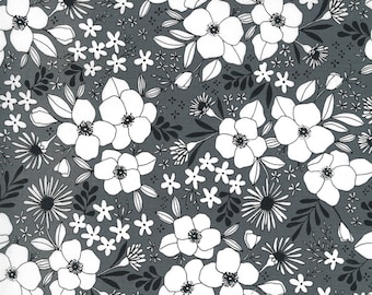 Illustrations Wild Florals Graphite 11503 14 - Moda- 1 yard