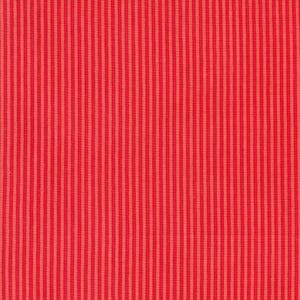 May include: Red and orange striped fabric with a subtle texture.