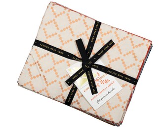 Golden Hour Daisy Ruby Star Society Fabric Warm Red