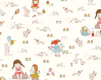 Serendipity 2 Main C17300-CREAM by Minki Kim for Riley Blake Designs- 1/2 Yard