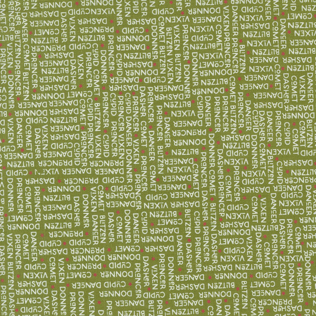 On Dasher the Herd Pine 55663 13 by Sweetwater - Moda- 1/2