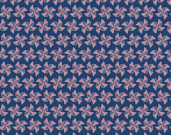 Land of Liberty Pinwheels C1055-NAVY by My Mind's Eye- Riley Blake Designs- 1 yard