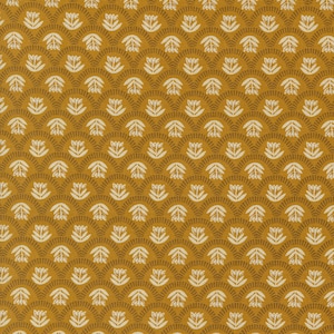 Folk Lore Scallop Story Caramel 45605 19 by Fancy That Design House- Moda- 1/2 Yard
