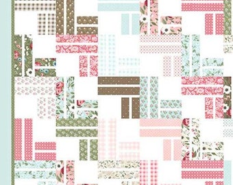 Stairway to Heaven Quilt Kit in Lovestruck von Lella Boutique - Moda - 188 X 218 cm