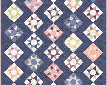 35% OFF CLEARANCE Summer Weekend Quilt Kit using Sunwashed by Corey Yoder- Moda- 64" X 76"-