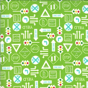 On The Go It&#39;s a Sign Grass 20725 14  by  Stacy  Lest Hsu- Moda-1/2 Yard