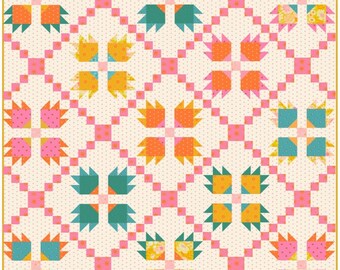 Archie Quilt Kit- Pattern by Penelope Handmade using Rise And Shine Collection by Melody Miller for Ruby Star Society- Moda-70" X 70"