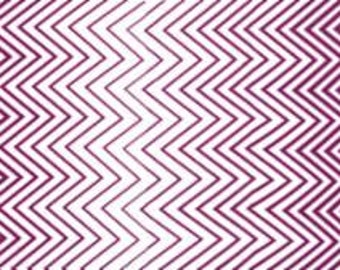 Simply Colorful II Geometric Zig Zag Ombre Berry by V & Co from Moda - 1 yard