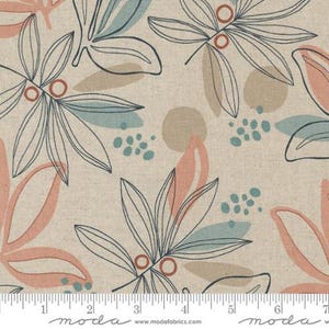 Melrose Palm Mochi Linen Angel 33780-11L By Studio M- Moda- 1/2 Yard