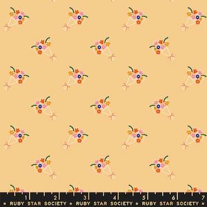 Food Group Bouquet Flowers Butternut RS5041 12  by Ruby Star Society - Moda - 1/2 yard