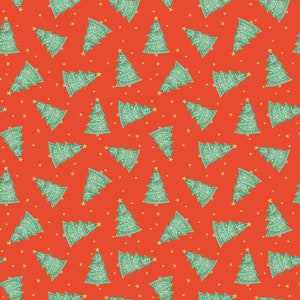 Holiday Cheer  Trees C13612-RED by My Mind&#39;s Eye- Riley Blake Designs