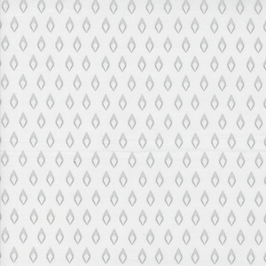 May include: White fabric with a repeating pattern of gray diamond shapes.