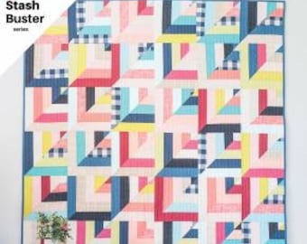 Lucky Log Cabins  Pattern by Quilty Love - Emily Dennis-