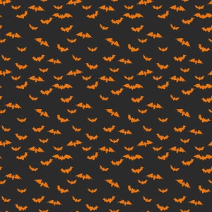 Bad to the Bone Bats C11923-BLACK by My Mind&#39;s Eye For Riley Blake Designs 1 yard