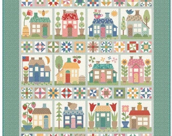 Home Town Quilt Kit  by Lori Holt of Bee in My Bonnet -Riley Blake Designs- 75" X 84"