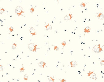 BloomBerry Berry Sprouts Cream C14603-CREAM by Riley Blake Designs- 1/2 Yard