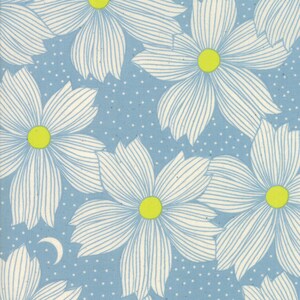 Crescent Floral Night Bloom Soft Blue RS2004 14 by Sarah Watts -  Ruby Star Society-Moda- HALF YARD