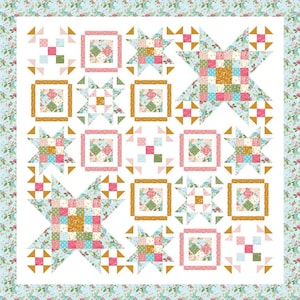 Swinging On A Star Boxed Quilt Kit by Beverly McCullough- Riley Blake Designs - Sew Along