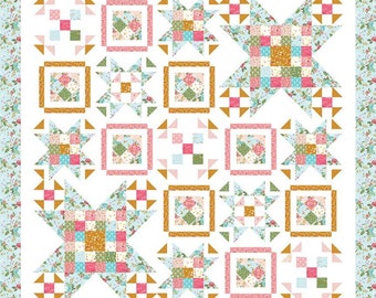 Swinging On A Star Boxed Quilt Kit by Beverly McCullough- Riley Blake Designs - Sew Along