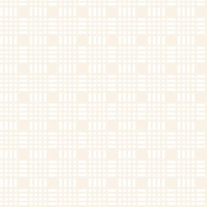 May include: A seamless pattern featuring a grid-like design with alternating horizontal and vertical lines. The pattern is composed of off-white rectangular shapes on a light beige background, creating a subtle, textured effect.