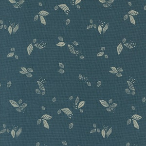 Folk Lore Leaf Twirl Teal 45607 24 by Fancy That Design House- Moda- 1/2 Yard