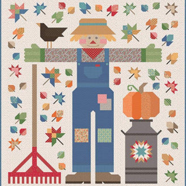 PREORDER Quilted Scarecrow Pattern by Lori Holt- 80.5" x 85.5"