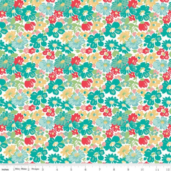 Bee In My Bonnet Riley Blake Vintage Happy 2 Lori Holt Laundry Vivid C9131 VIVID