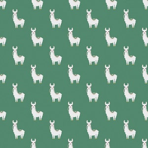 Hibiscus Alpacas C11541-FOREST by Simple Simon- Riley Blake Designs- 1 Yard