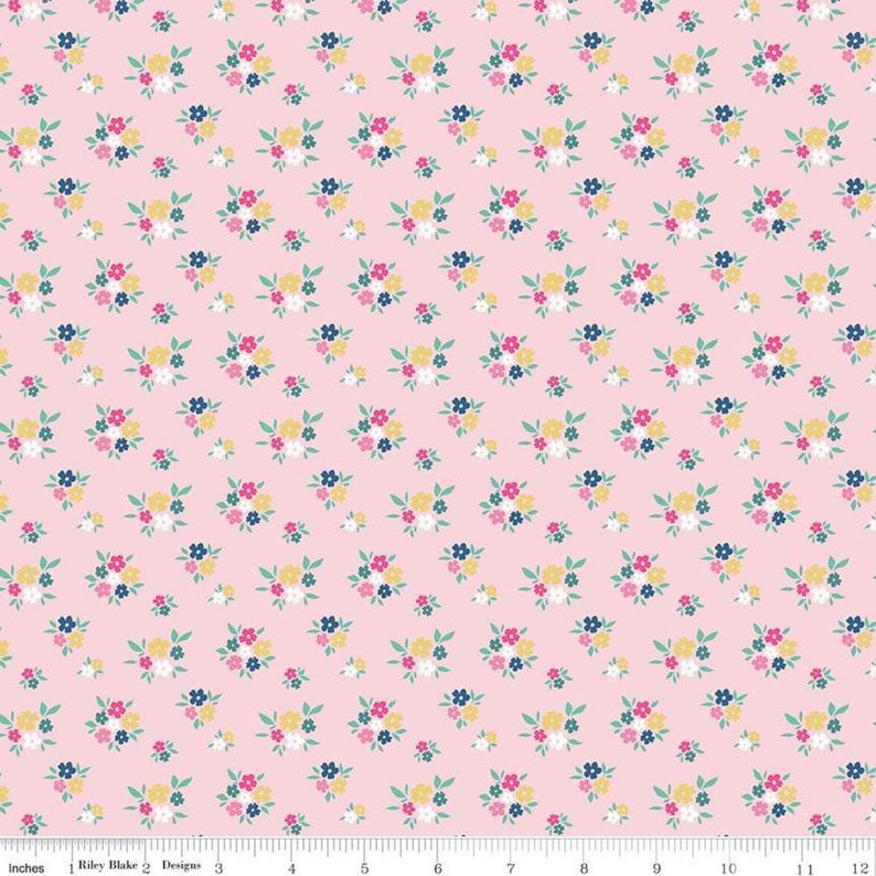 I/'d Rather Be Glamping Floral C8486-PINK by Dani Mogstad for Riley Blake Designs