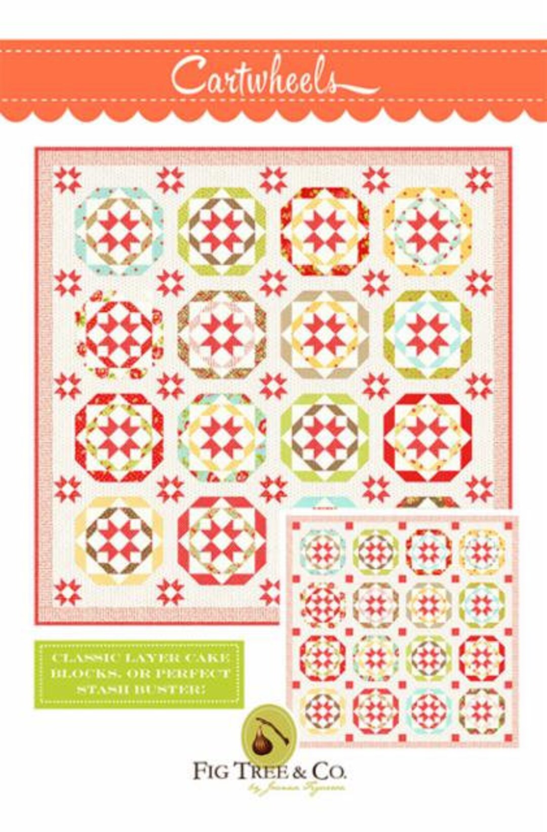 Cartwheels Quilt Kit by Fig Tree Moda 64 X 64 Etsy
