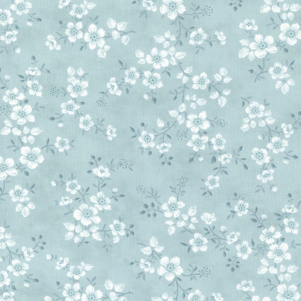 Cascade Garden Blooms Sky 44322 13 by 3 Sisters- Moda-