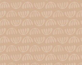 Boho Leaves Pearl DUV60102 from Duval designed by Suzy Quilts for Art Gallery-Half Yard