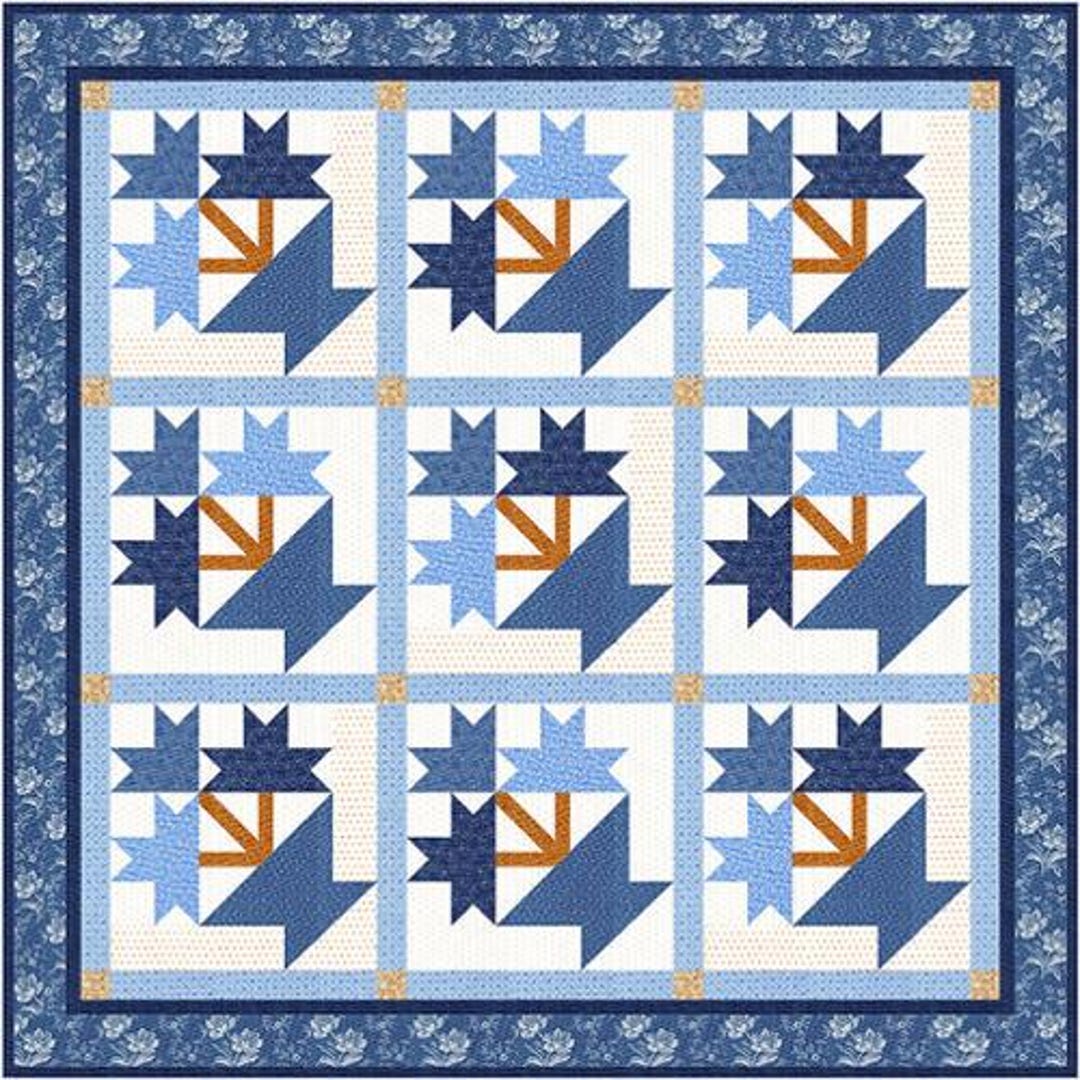 Denim Baskets Quilt Kit Using Denim and Daisies by Fig Tree and Co ...