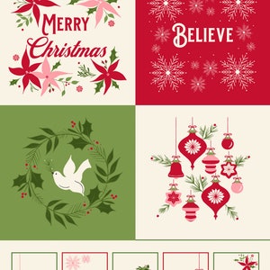 Once Upon Christmas Panel Snow 43168 11- by  Sweetfire Road - Moda- 1 Yard
