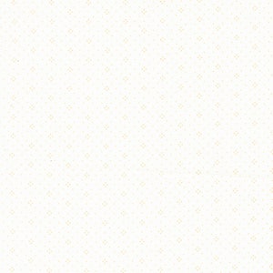 May include: A white background with a repeating pattern of small, light yellow squares.