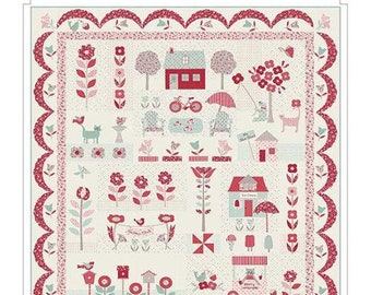 Kit trapunta My Summer House di Bunny Hill Designs SHOP CUT - 73" X 82"