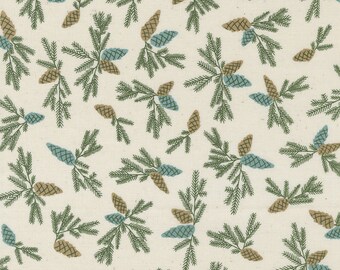 Good News Great Joy Pinecone Bough Snow 45563 11 by Fancy That Design House- Moda-