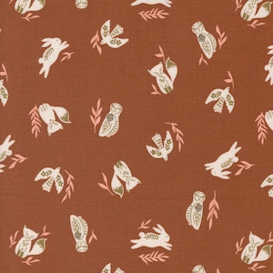 Folk Lore Fable Friends Rust 45603 15 by Fancy That Design House- Moda- 1/2 Yard