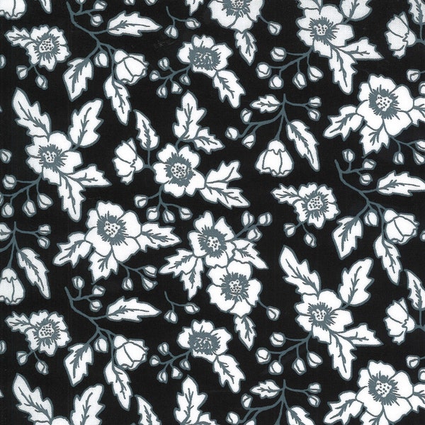 Midnight Magic 2 Gothic Bloom Midnight 24100 16  by April Rosenthal-Moda -1 yard