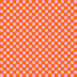 Animal Animal Flower Check Goldfish RS5169 14 by Ruby Star Society - Moda - 1/2 Yard