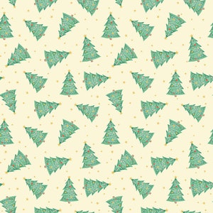 Holiday Cheer  Trees C13612-VANILLA by My Mind&#39;s Eye- Riley Blake Designs