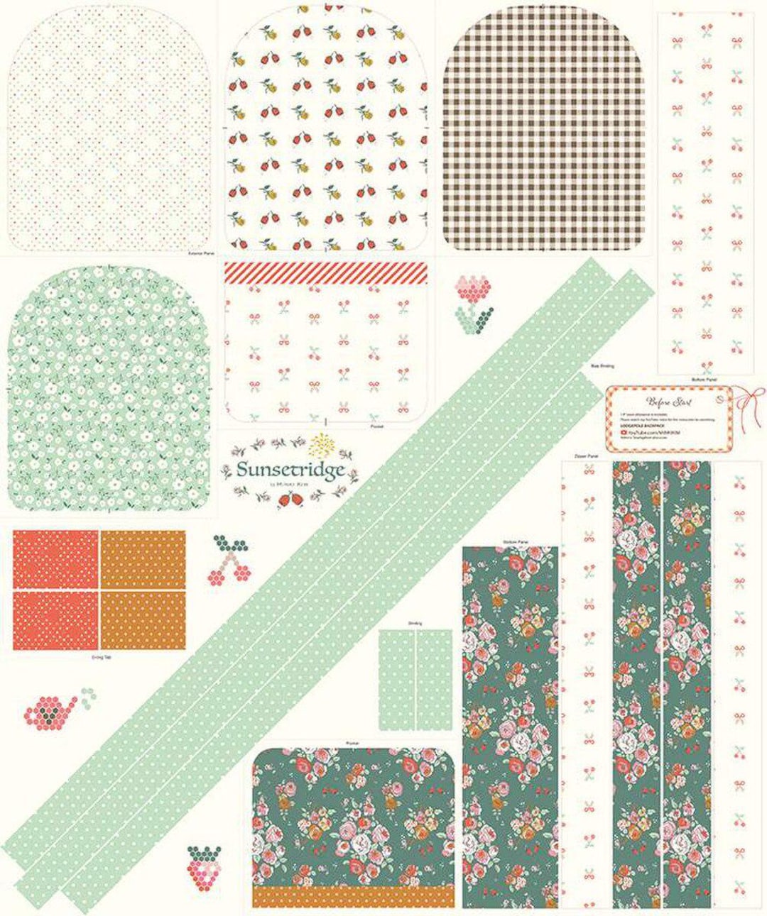 Sunset Ridge Backpack Pattern Sunsetridge Backpack Panel P15739-PANEL or Kit by Riley Blake Designs ...