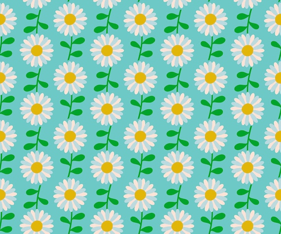 Flowerland: Field Of Flowers in Turquoise Flowerland: Field Of Flowers in Turquoise