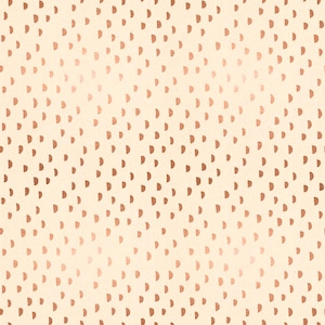May include: A seamless pattern of copper-colored half-circles on a cream-colored background.